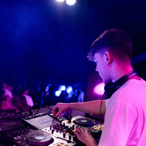 DJ at a live event
