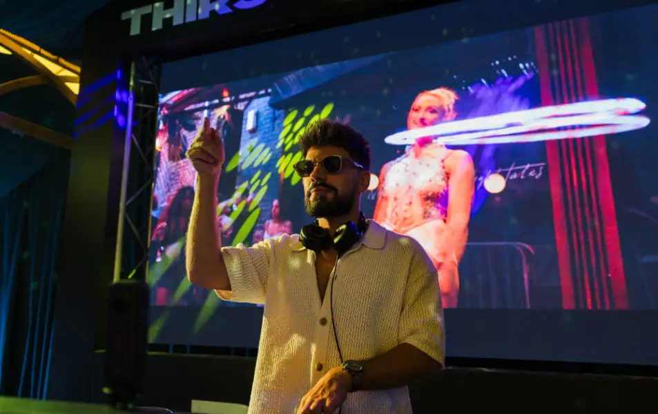 DJ performing for a crowd